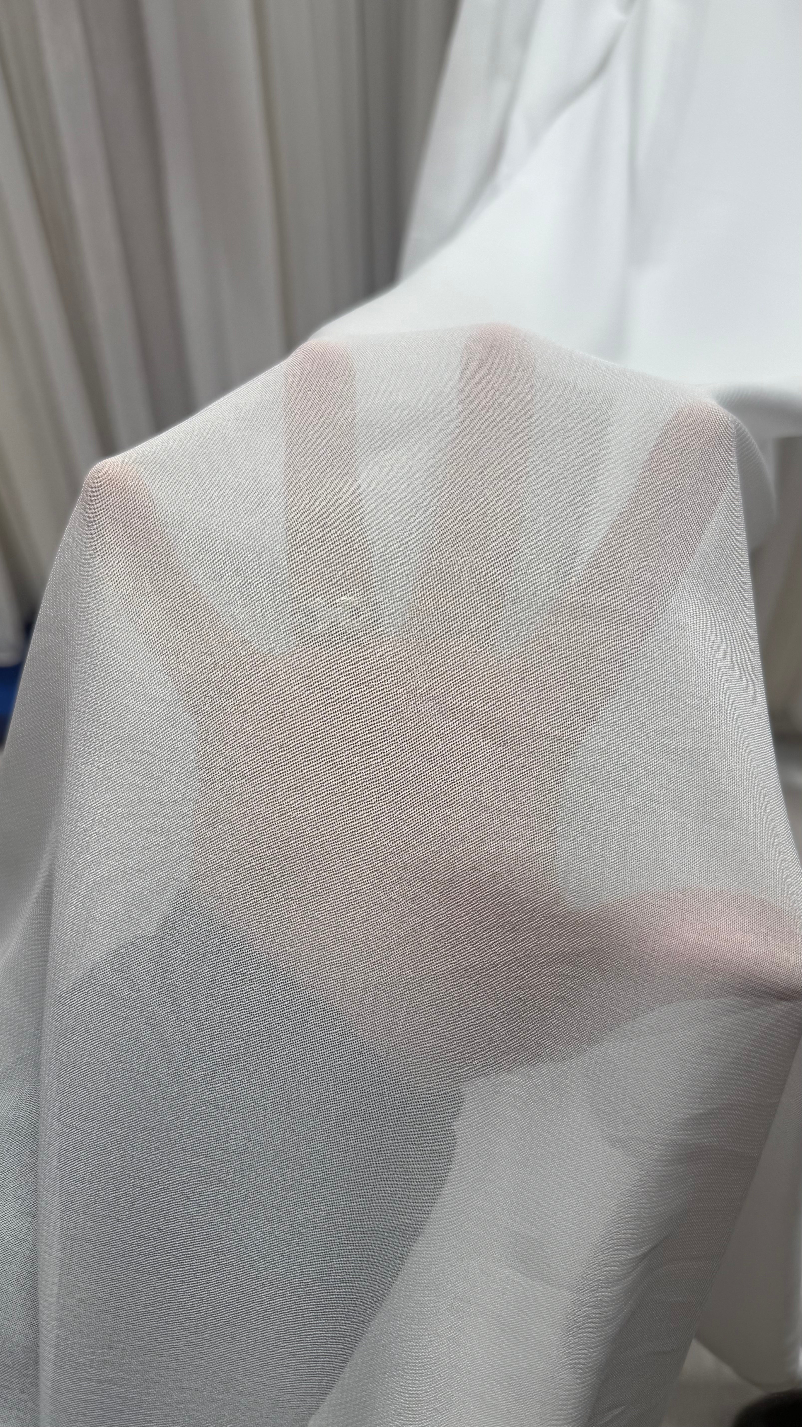 Perdea simplă Matase Alb