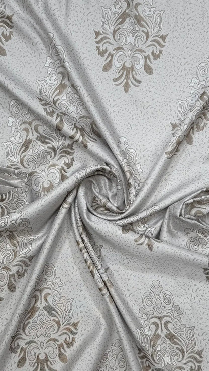 Draperie tafta bej deschis cu model baroc – Draperie Baroc 02 - Rejansa sina/galerie (universala))