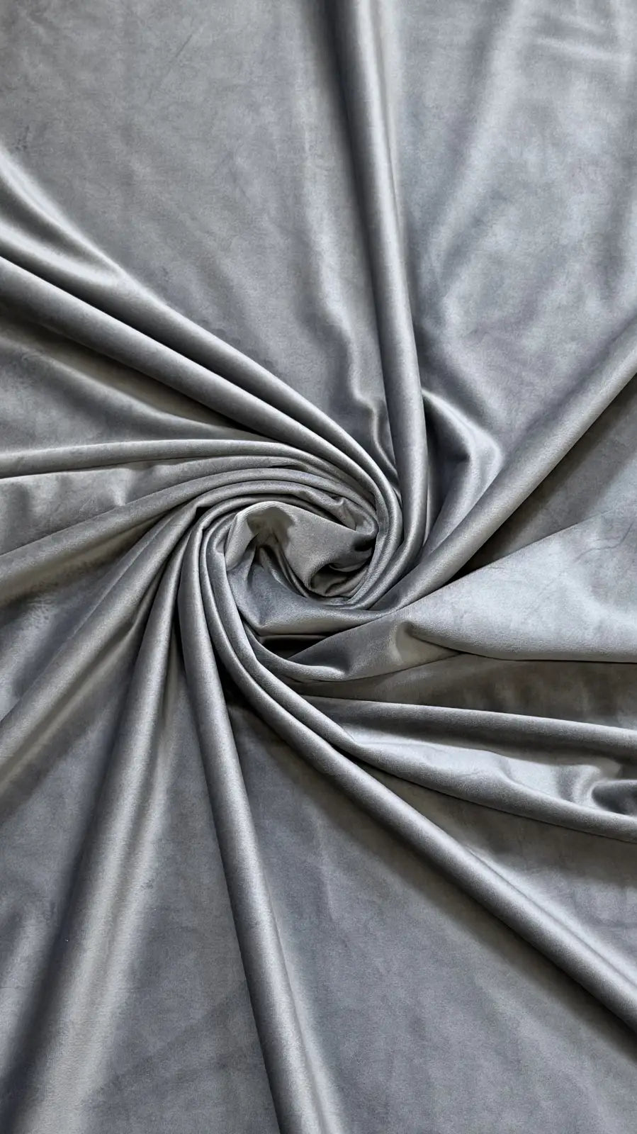 Draperie din catifea gri mediu HKN15 - Rejansa 10 cm