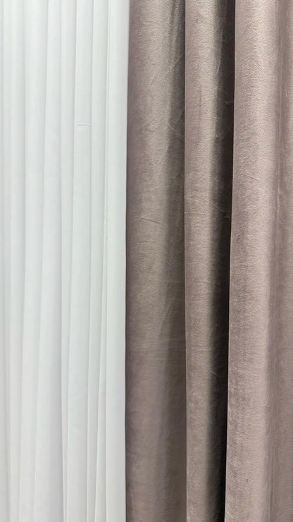 Draperie din catifea rose HKN28