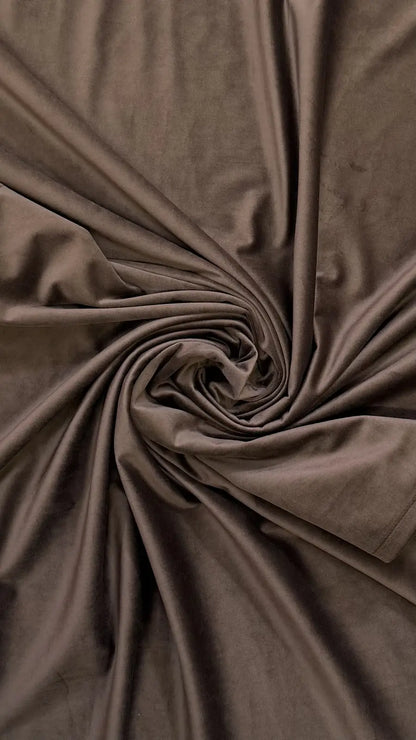 Draperie din catifea maro închis HKN77 - Rejansa sina/galerie (universala))