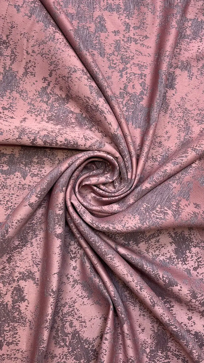 Draperie tafta roz prăfuit cu efect patinat – Draperie Patinat 12 - Rejansa inele/capse