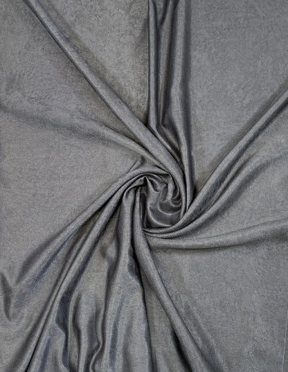 Draperie catifelată gri închis Soft Dark Grey - Rejansa tip creion (8cm)