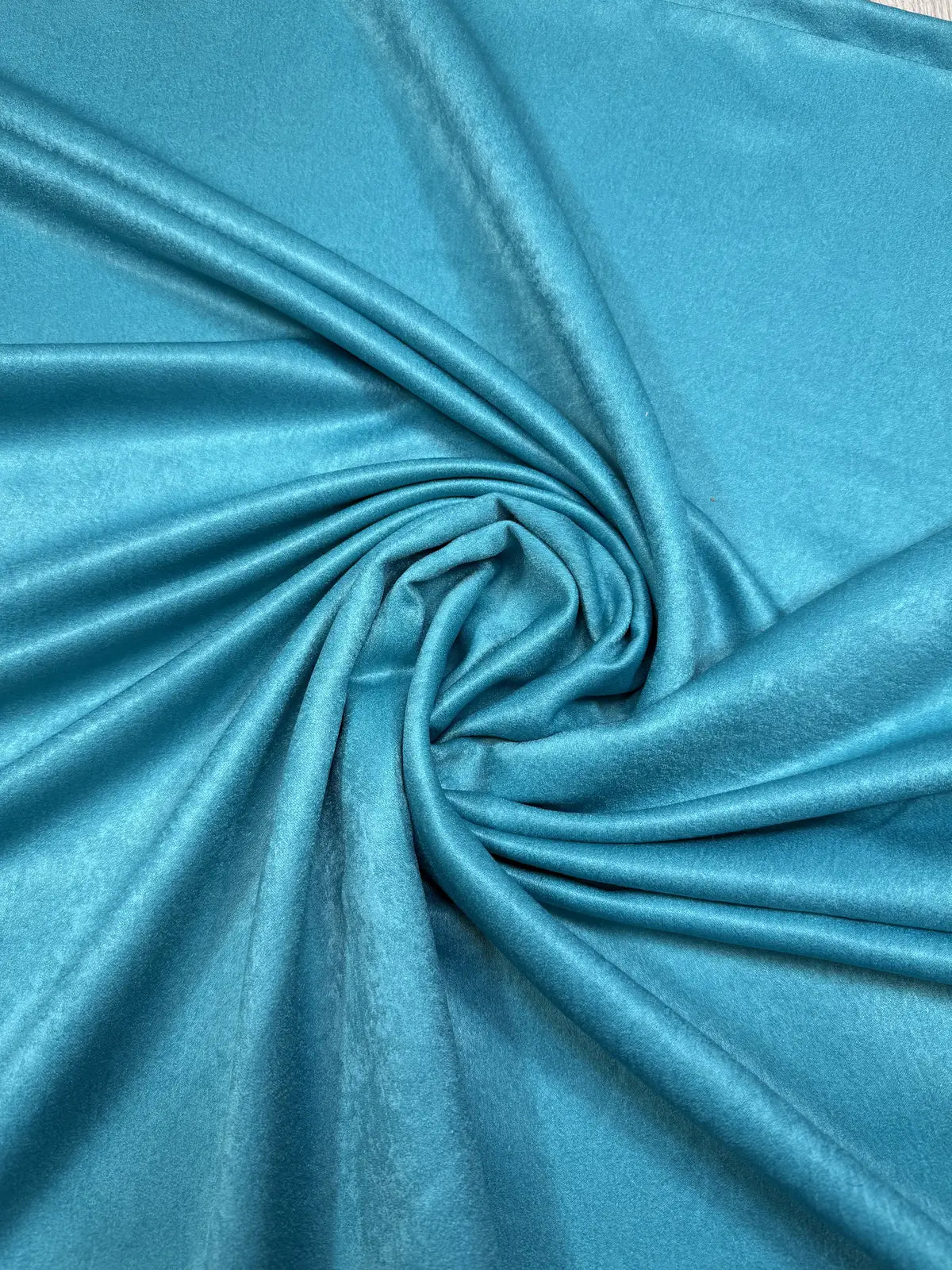 Draperie catifelată turcoaz Soft Turcoaz - Rejansa tip creion (10cm)