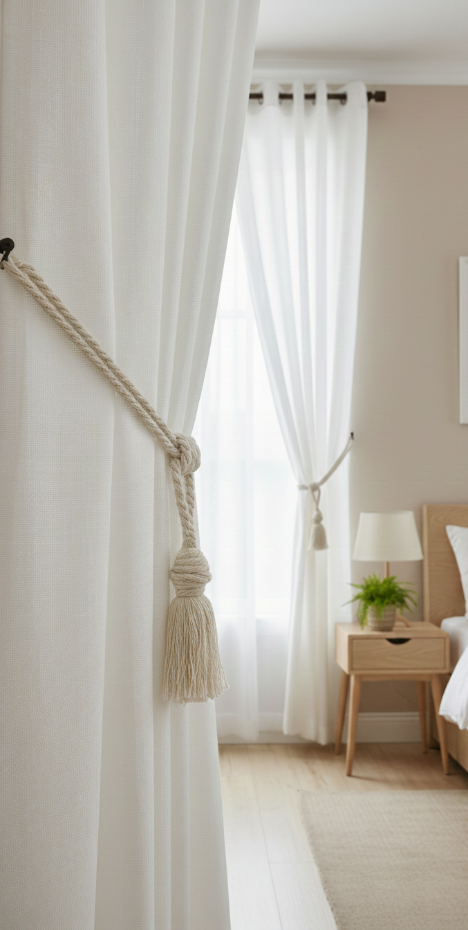 Perdea simplă Vual alb
