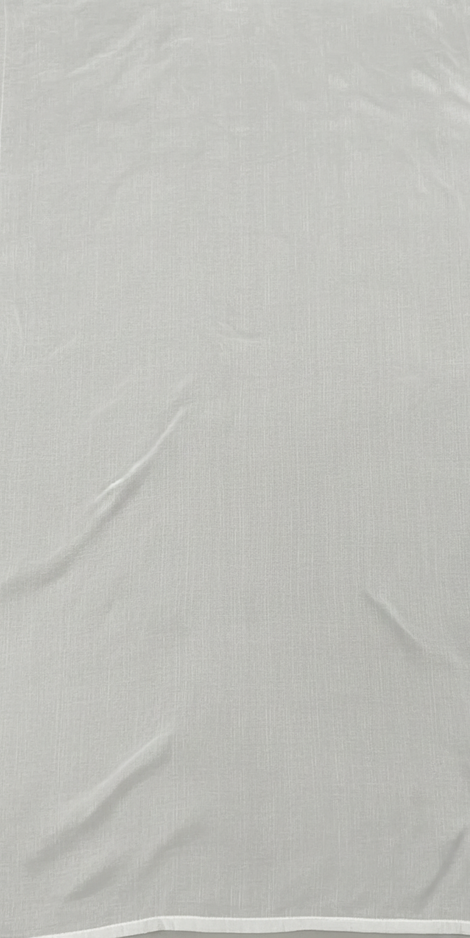 Perdea simplă Vual alb - Rejansa tip creion (8cm)