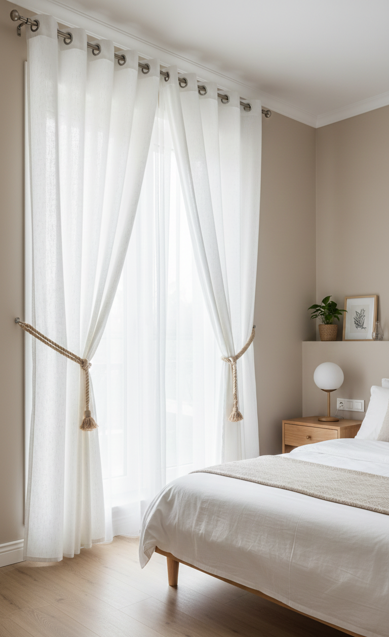 Perdea simplă Borancik crem