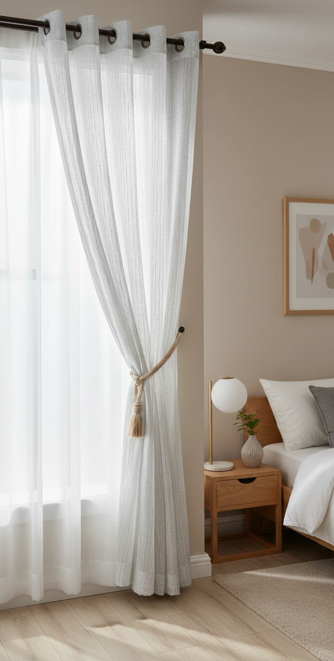 Perdea simplă Enes auriu