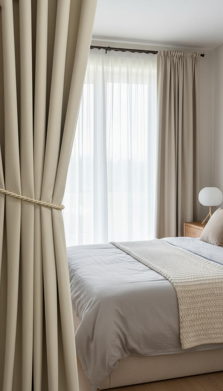 Draperie din catifea bej deschis HKN5 - Rejansa sina/galerie (universala))