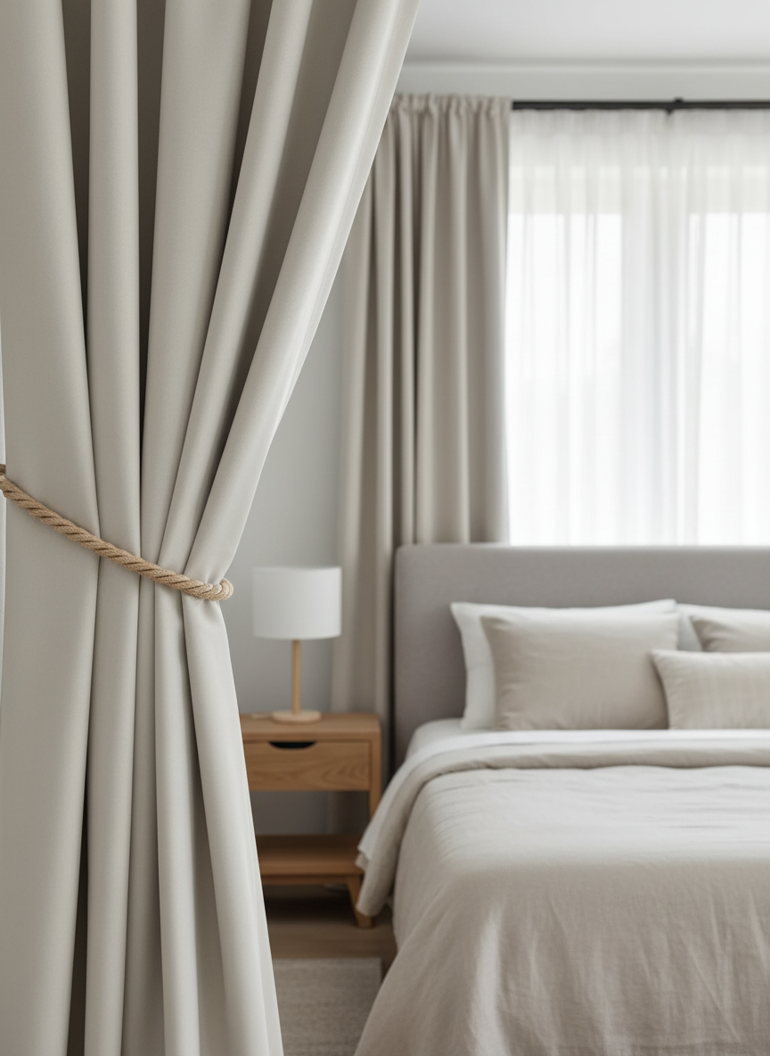 Draperie din catifea crem HKN4