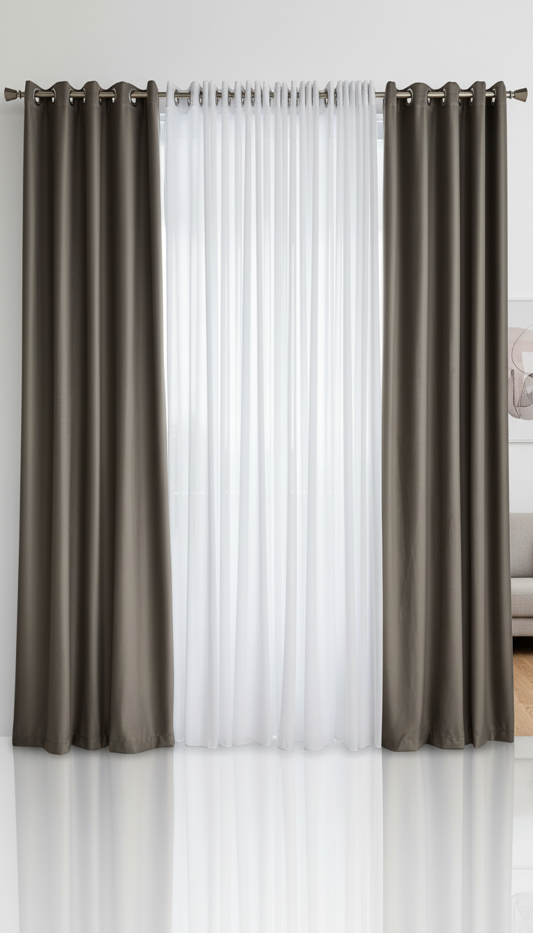Draperie din catifea gri deschis HKN10