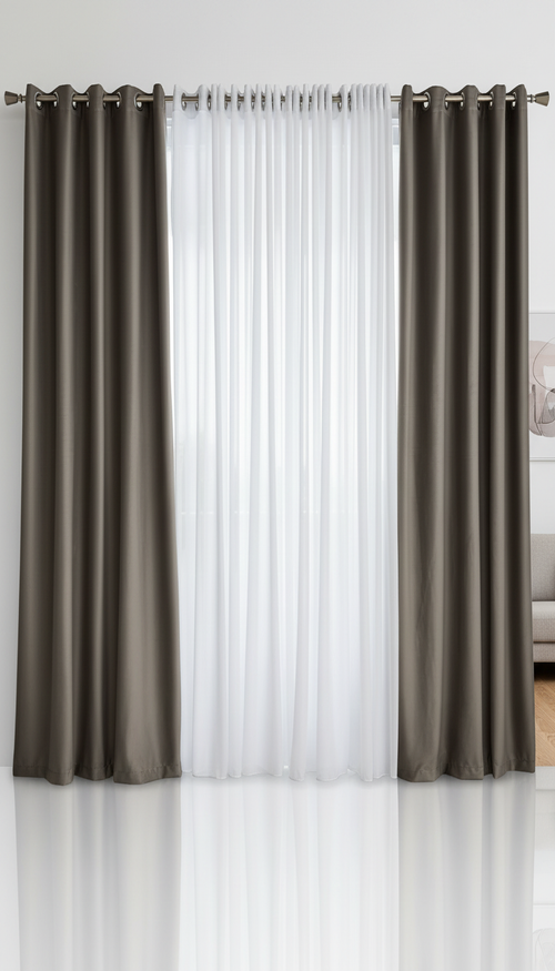 Draperie din catifea gri deschis HKN10