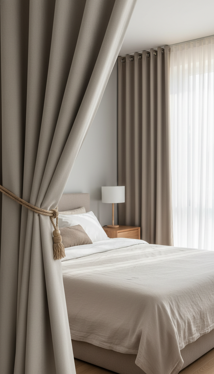 Draperie din catifea gri deschis HKN10