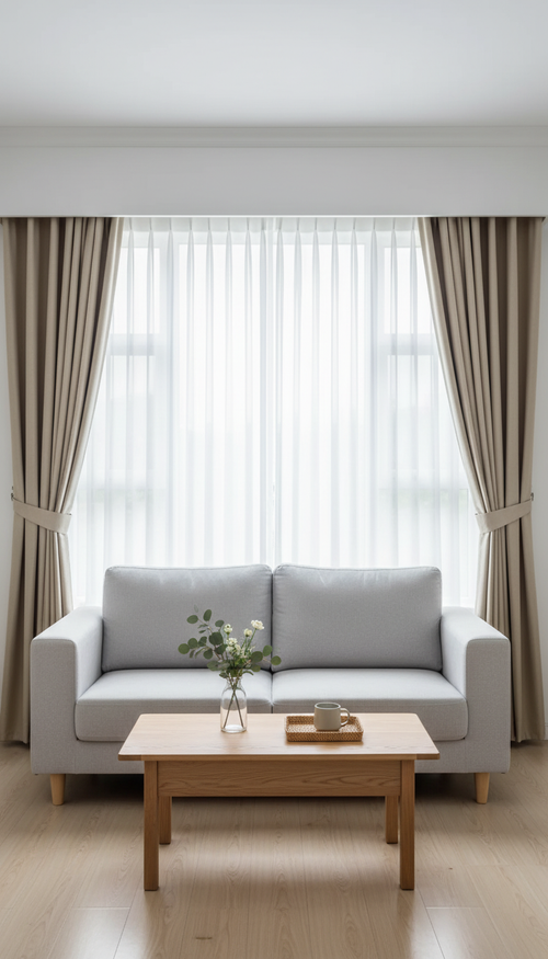 Draperie bej catifelată Soft 2022 - Rejansa tip creion (10cm)