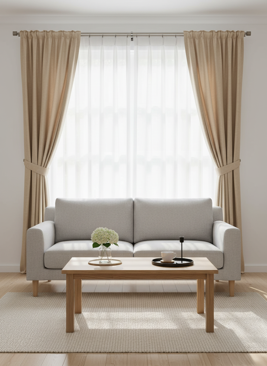 Draperie catifelată bej auriu Soft V8 - Rejansa bara