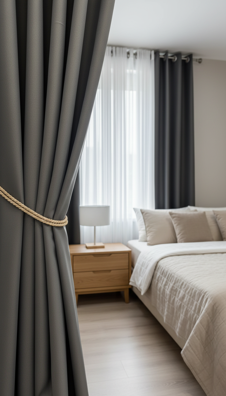 Draperie Blackout gri – Draperie Simple 21 - Rejansa bara