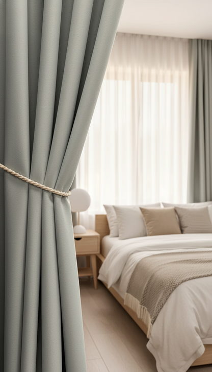 Draperie Blackout gri deschis – Draperie Simple 38 - Rejansa inele/capse