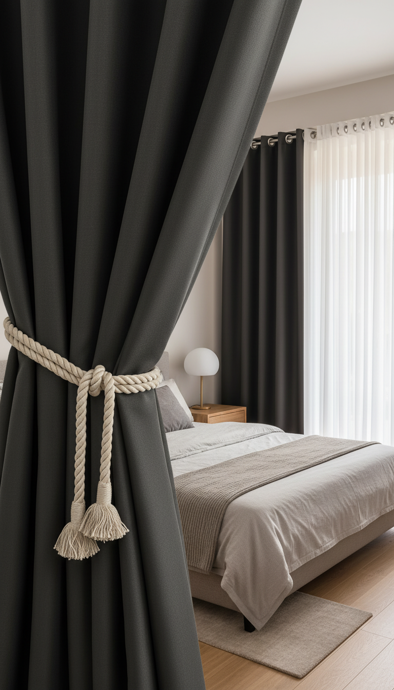 Draperie Blackout gri antracit – Draperie Simple 56