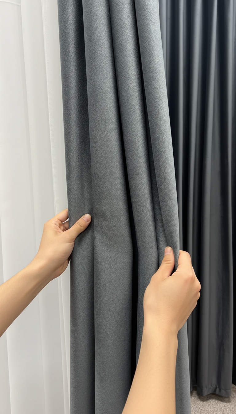 Draperie din catifea gri antracit HKN18 - Rejansa sina/galerie (universala))