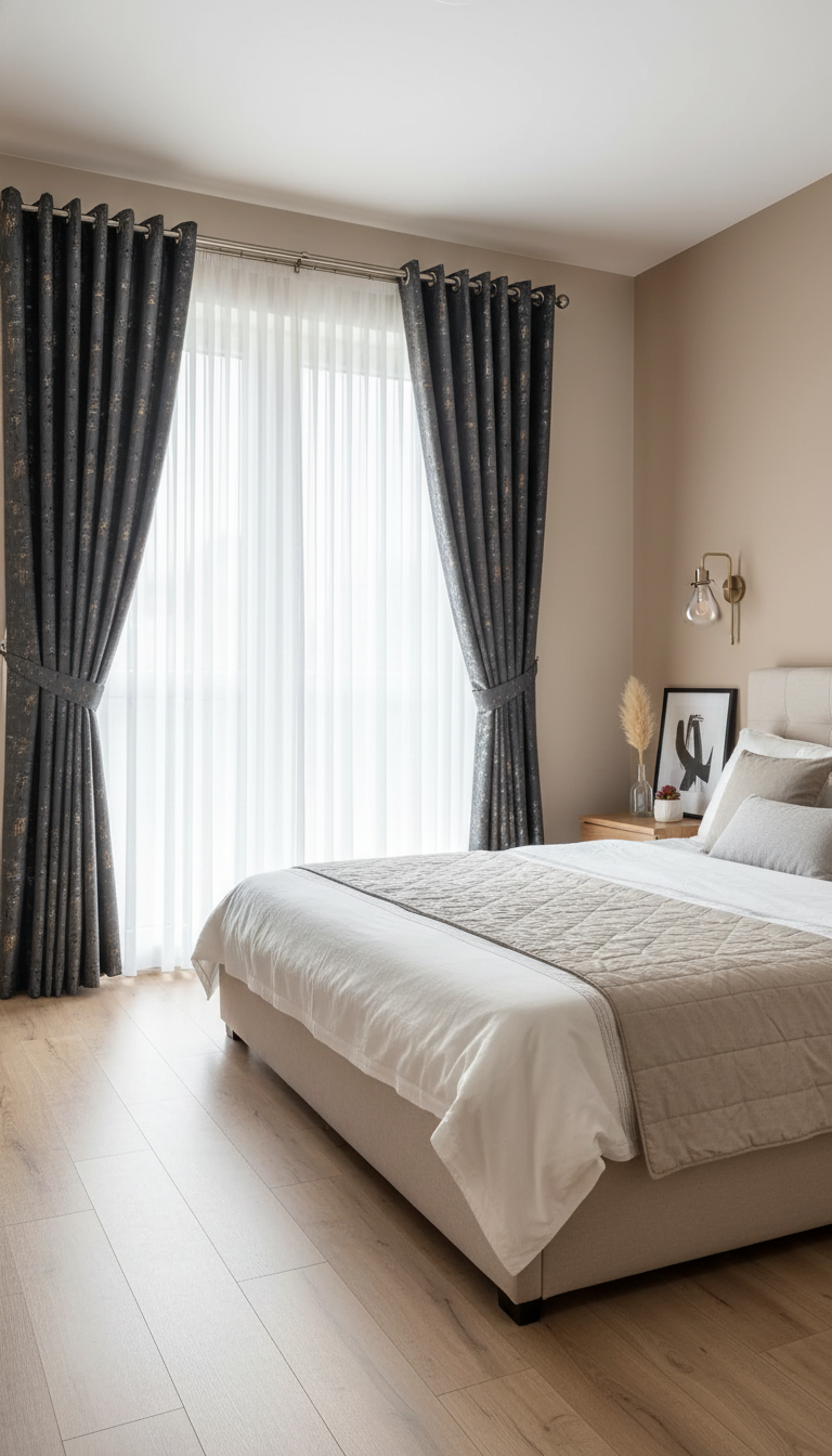 Draperie din catifea gri antracit cu accente aurii HKNA15 - Rejansa tip creion (10cm)