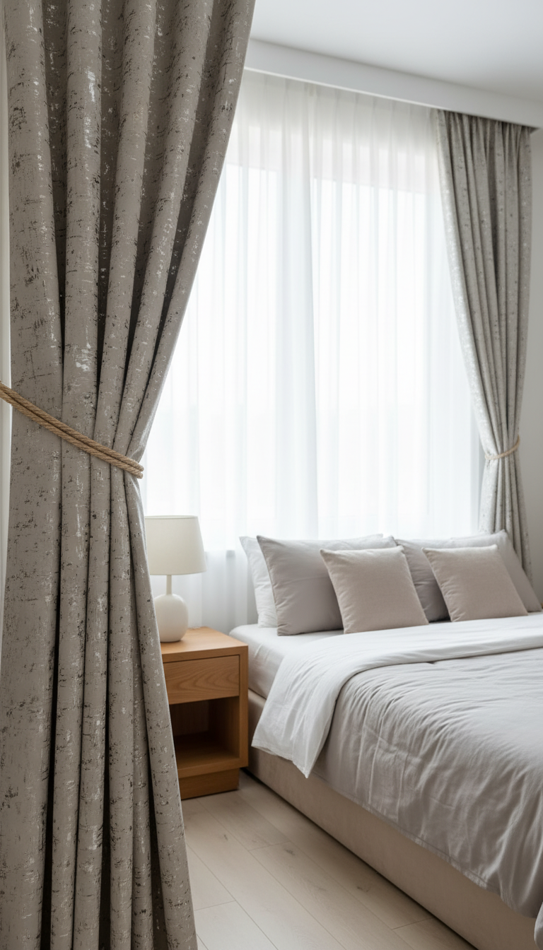 Draperie din catifea bej deschis cu reflexii aurii HKNA4