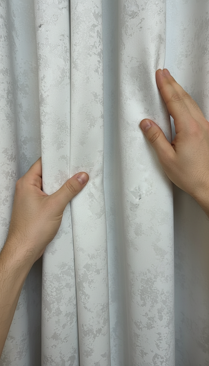 Draperie tafta alb-perlat cu efect patinat – Draperie Patinat 16 - Rejansa sina/galerie (universala))